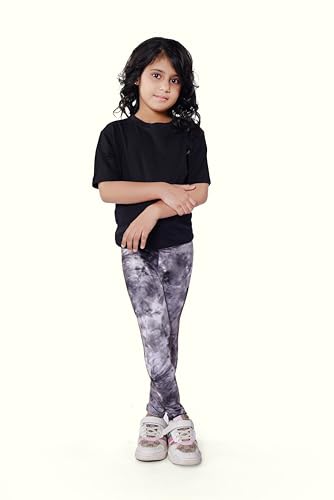 Girls Leggings Bundle Pack – Stretchy Printed Yoga Pants for Kids & Tweens, Soft Breathable Activewear (3T–13T)3