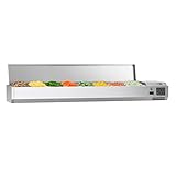  GGM Gastro  AGG183END#07  Kühl-Aufsatzvitrine ECO - 1,8 x 0,34 m - für 8x 1/4 GN-Behälter