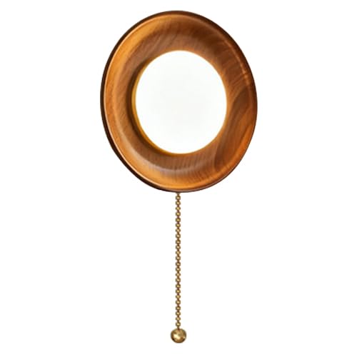 Applique murale ronde en bois à lumière chaude pour éviter l'éblouissement