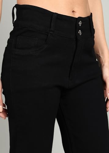 Image of Nifty Women's Denim Stretchable 2-Button Straight Fit Jeans