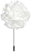 Stacy Adams Men's Flower Lapel Pin, White, One Size