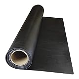 Rubber Roll, Buna-N Commercial Grade, Rubber Width 6 in, Rubber Length 10 ft, Rubber Thickness 1/8 in, 70A, Plain Backing