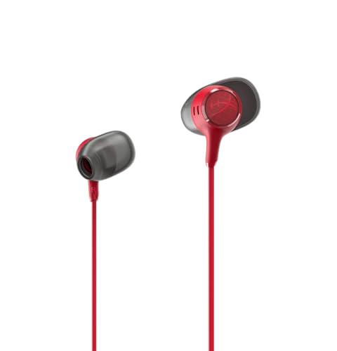 Image of HyperX Cloud Earbuds III - Wired Earbuds, PC; Nintendo Switch; Console Controller, Dynamic; 14.3 mm Driver, Silicone Ear Tips, Red, (BN7S0AA)