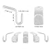 Geilihome Large Clothes Hanger Connector Hooks, 60PCS Cascading Clothes Hangers for Heavy Duty Space Saving Cascading Connection Hooks for Clothes Closet, White