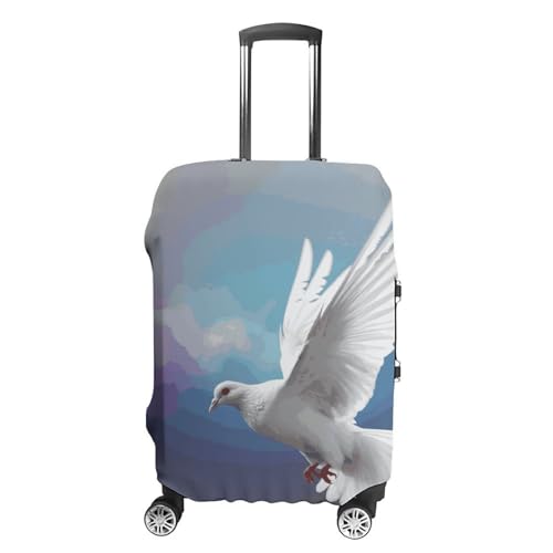 Peace Dove Printed Luggage Cover Protector, Fits 18-32 Inch Luggage