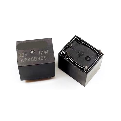 Relé de potencia HFKW006-1ZW de 6V y 20A: pack de 5 interruptores electromagnéticos