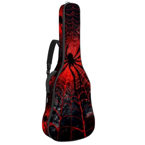 Sac pour guitare acoustique à motif toile d'araignée pour cours et répétitions