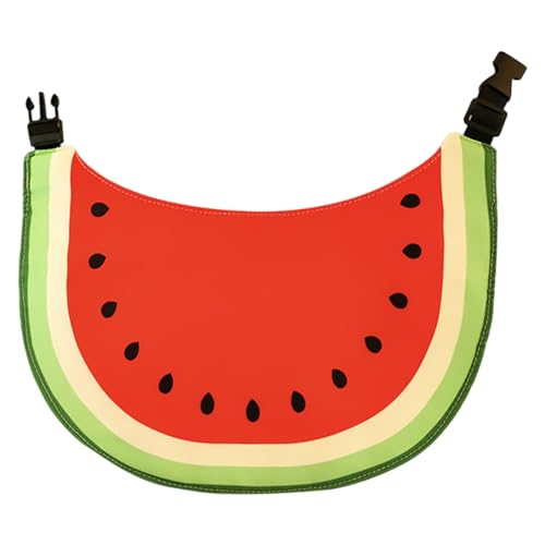 Otbushit Dog Bandana Drool Bib Cute Watermelon Waterproof with Adjustable Strap Soft Polyester Neckerchief for Medium & Large Dogs