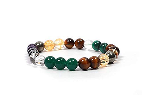 Natural AAA Money Magnet Bracelet Stretch Bracelet | 7-7.5â€ Length Multi Gemstone Bracelet Gemstone Bracelet | Unisex Bracelet | 6mm Round Shape Beads |Men Beaded Bracelet