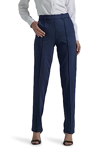 Lee Women's Ultra Lux Comfort Any Wear Straight Leg Pant, Emperor Navy