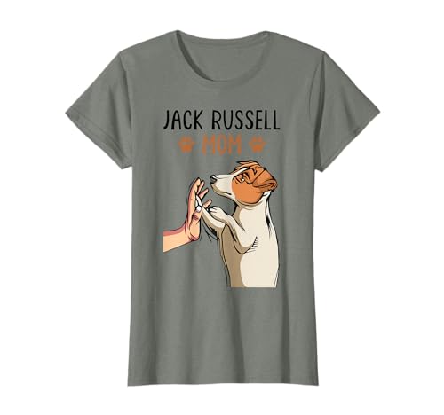 Questo simpatico vestito da mamma Jack Russell per qualsiasi amante del cane, sussurro, camminatore, proprietario o seduto. Festeggia un'adozione di Jack Russell Terrier, un animale domestico di famiglia o un compleanno del cane. Perfetto per la caffetteria, un weekend casual, una fattoria o come regalo. Pet tutti i cani!