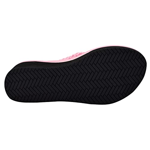 Image of MALIDA Womens Wedge Arch Support Flip Flops Cushion Soft Rubber Midsole Platform Thong Sandals with Rubber Sole