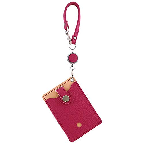 アジリティアファ(AGILITY affa)『ピスト』イタリアンシュリンク 【パスケース 定期入れ リール付き】/ピンク