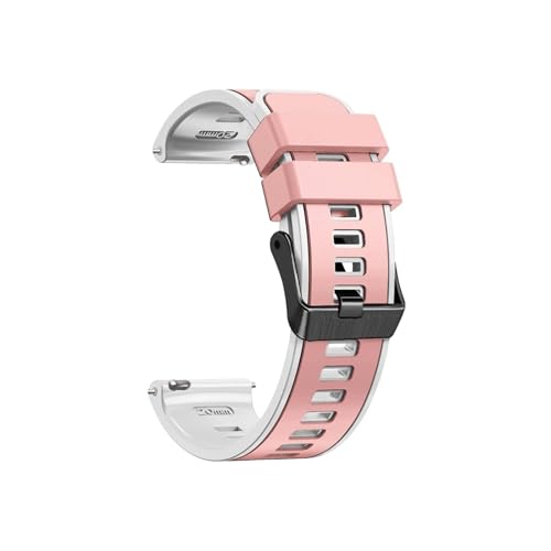 [LOKLNEYK] 18mm�V���J�Q���x���g�ɓK������Huawei Watch GT5 GT4 41mm/5 Pro 42mm(Pink white,For Huawei GT5 41mm)