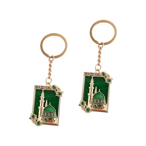 Pack of 2 Islamic Art Keychains Middle Eastern Cultural Gift for Ramadan Eid