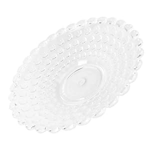 Cabilock Fruit salade bord acryl dessertbord transparant serveerservies voor pasta snack voorgerecht groenten eten kerstfeest levert 30 cm punt