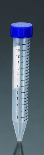 BioRx Laboratories Centrifuge Tubes Conical-Bottom Flat, PP, 15 mL, Sterile, Cap Color: Blue (Pack of 25) by Sponix