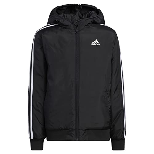 adidas Boys' Zip Front Classic Bomber Hooded Jacket
