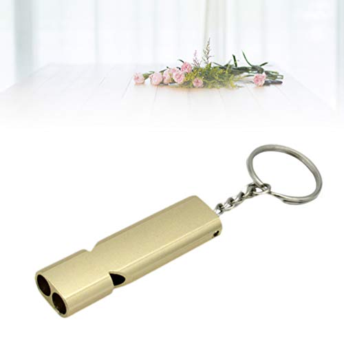 Apito para treinamento de animais de estimação ULTECHVO com tubo duplo, apitos de metal, ferramentas