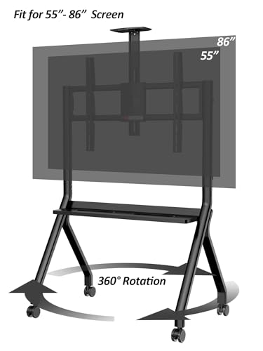 Soporte móvil ajustable para pizarras 55"-86" miniatura 2