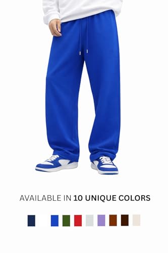 Image of Rockwell Men's Baggy Sweatpants | Cotton Terry Relaxed Fit Joggers for Men | Oversized Streetwear Track Pants | Casual Gym & Everyday Wear| 007
