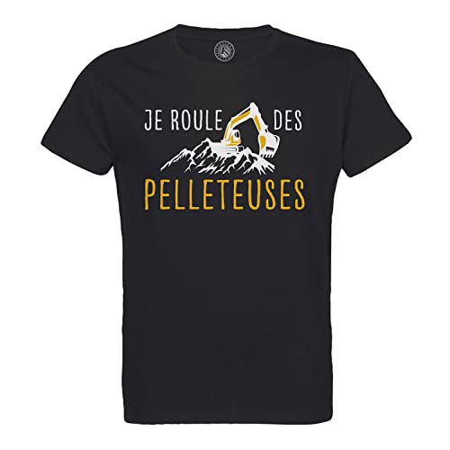 T-Shirt Coton Bio Je Roule des Pelleteuses de Qualité Supérieure pour Homme