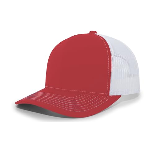 Image of Pacific Headwear Contrast Stitch Trucker Snapback