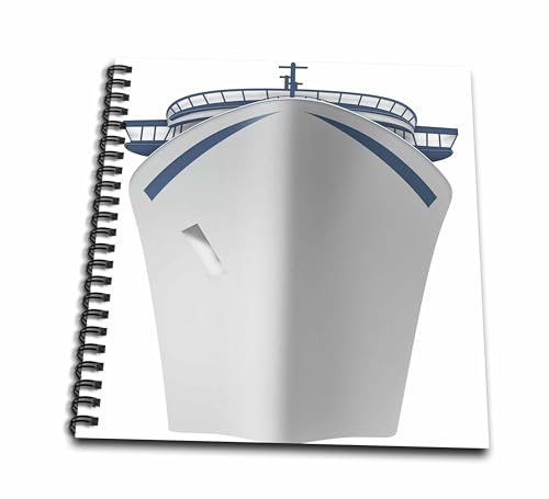 Livre de dessin navire de croisière bleu 3drose fini les pages cornées