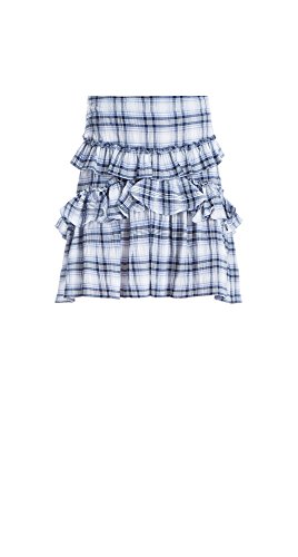 Tiered Plaid A-Line Skirt