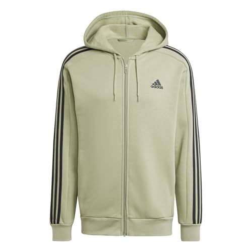 Image of adidas mens Essentials Fleece 3-stripes Full-zip