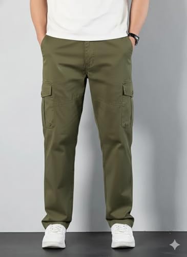 Image of Samfor Cargo Pant for Men - Stylish, Comfortable, Multi-Pocket Design for Outdoor, Work Wear & Casual