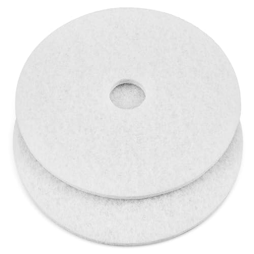 Teenyyou 2 Pcs 20" White Floor Buffer Pads for Machine