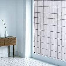 Image of WISDOM Privacy Window Film Frosted Glass Film Glass Film No Glue Anti-UV Window Sticker Non Adhesive for Privacy Office Meeting Room Bathroom Living Room (Square Frosted, 24 x 118 inch)