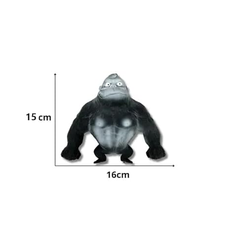 Gorila 15cm Grande Esmaga Antiestresse Macaco Estica