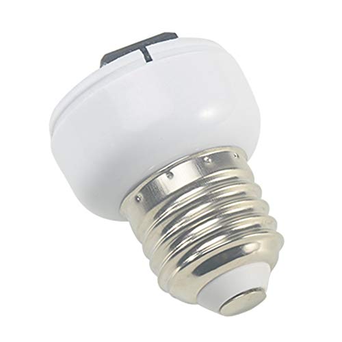 Modonghua Casquillo adaptador E27, para convertir un casquillo de lámpara E27 en una toma de corriente que se puede conectar a un enchufe común de 2 polos