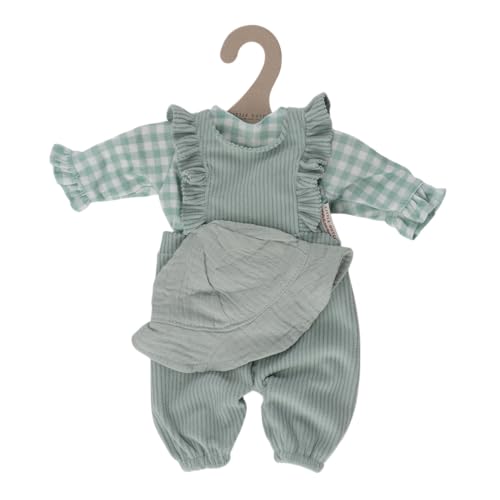 Little Dutch Puppenkleidung 3-teiliges Set Latzhose Bluse und Mütze...