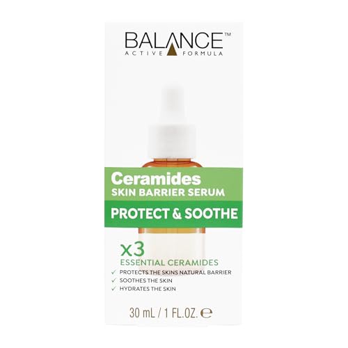 Balance Active Formula Ceramides Skin Barrier Serum, 30Ml | Advanced Hydrating Face Serum | Triple Ceramide Complex + Hyaluronic Acid | Restores Moist