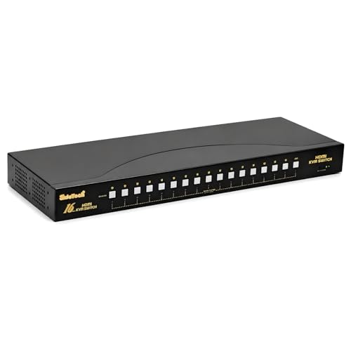 JideTech 16 Port HDMI USB KVM Switch 4K@30Hz