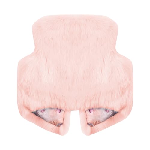 Toddler Girls Sleeveless Faux 𝗙𝘂r Jacket Winter Windproof Open Front Thick Outerwear Soft Warm Fluff Vest2