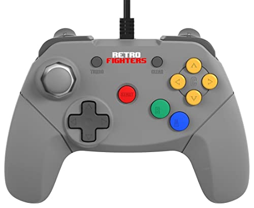 Retro Fighters Next Gen N64 Brawler64 Wired Gamepad - Grey - Nintendo 64
