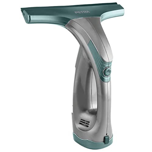 Petra PF0749VDEEU10 Aspirateur à vitres sans fil, batterie rechargeable 3,7 V, raclette légère,...