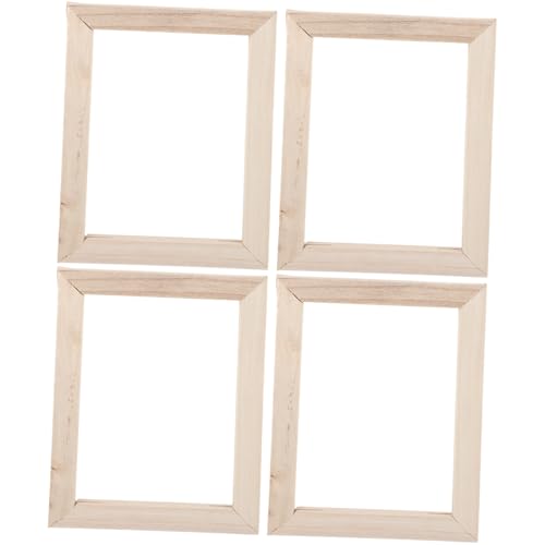 Homoyoyo Diy Oil Painting Frames 4 Pack Square Shape Portable for Artists Decorators