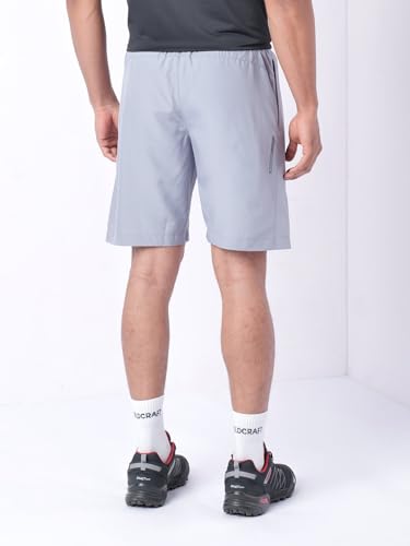 Image of Wildcraft Men's Solid Regular Fit Shorts| Mid Waist with Adjustable Drawcord