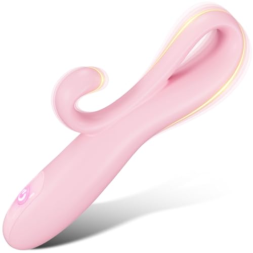 バイブ 女性用 小型 【2点同時責め+10種類振動モード】 gスポット開発用 静か 強力 人気 大人のおもちゃ あだるとグッズ女性 潮吹きバイブ クリ責め 外イキ 柔らかいシリコン製 生活防水 丸洗い可能 USB充電式 ピンク - 画像1