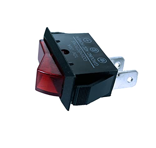 Image of Water Heater Electrical Element Switch 232259 for Use On Suburban SW Series Replacement 232362, 525001 233358 233357 AP4609075, red /black