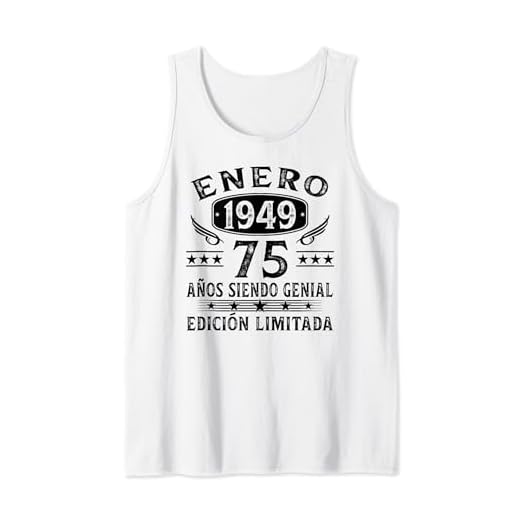 Enero 1949 Regalos 75 Años Cumpleaños Hombre Hecho En 1949 Camiseta sin Mangas