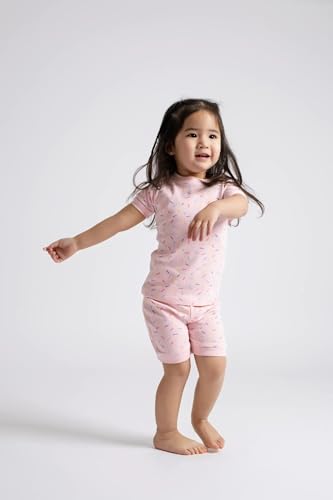 Image of monica + andy unisex-baby Organic Two-piece Shorty Pajama Set