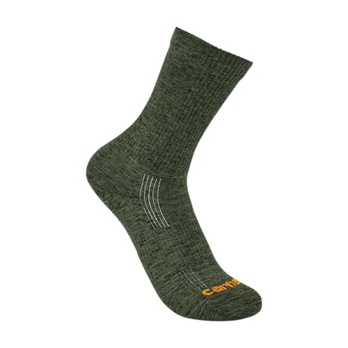 Carhartt Men's SC9980M Lightweight Durable Nylon-Synthetic Blend Crew Sock