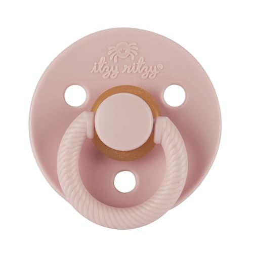 image for Itzy Ritzy Natural Rubber Pacifiers, Set of 2 – Natural Rubber Newbo