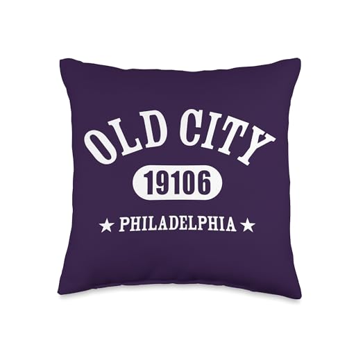 OLD CITY Philadelphia PA 19106 Classic Athletic Design Throw Pillow